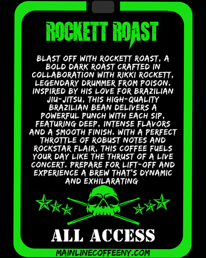 ROCKETT ROAST - Brazilian Dark Roast (1 Pound)